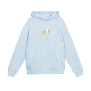 GOLF Le Fleur Light Blue Hoodie with Multicolor Logo, Tyler the Creator